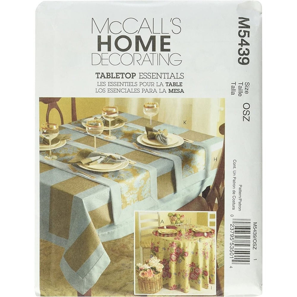 McCall's Sewing‎ Pattern Tabletop Essentials Dining Kitchen